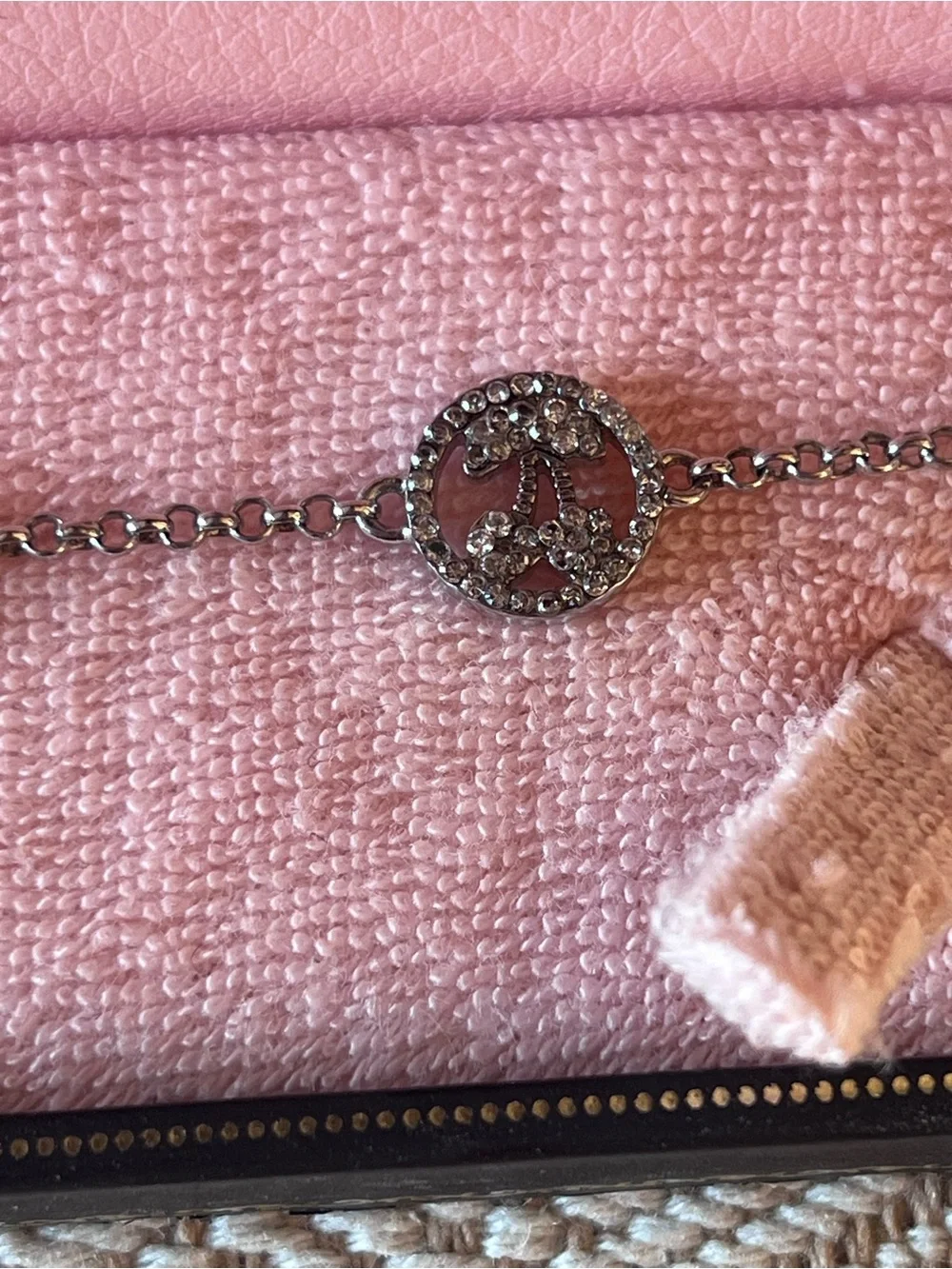 Y2K Juicy Couture Heart Charm Bracelet